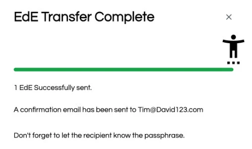 Your secure transfer is complete!