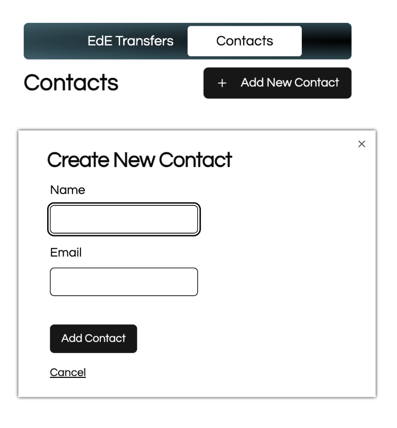 Start suresending - create contact