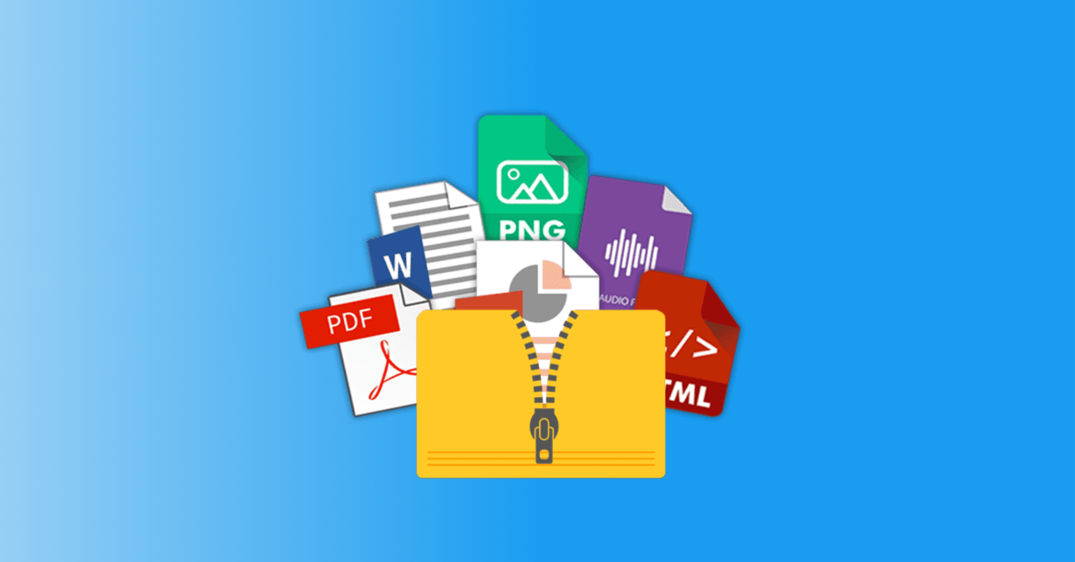How to create a zip file to send via emails.