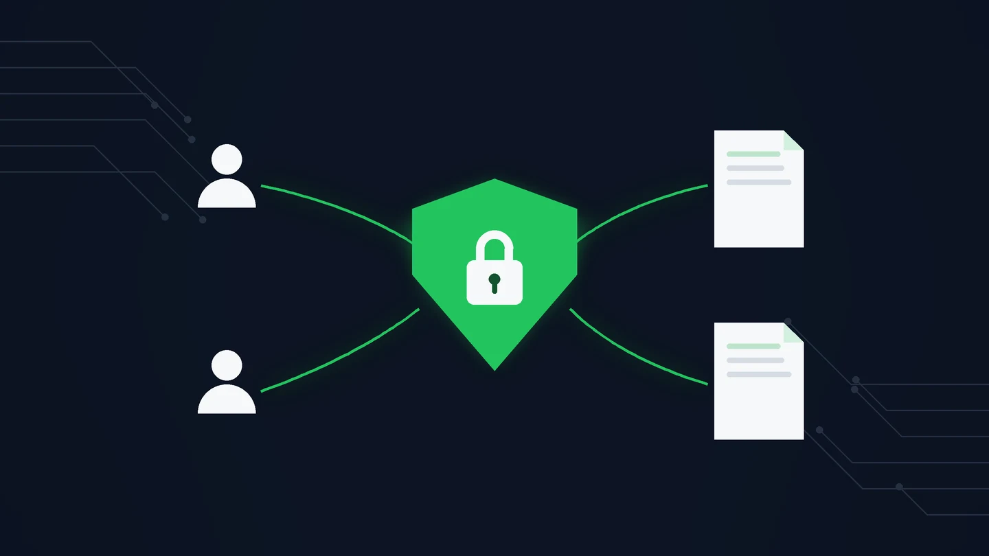 A green shield protecting people and documents, representing PIPEDA, Canada's private-sector privacy law
